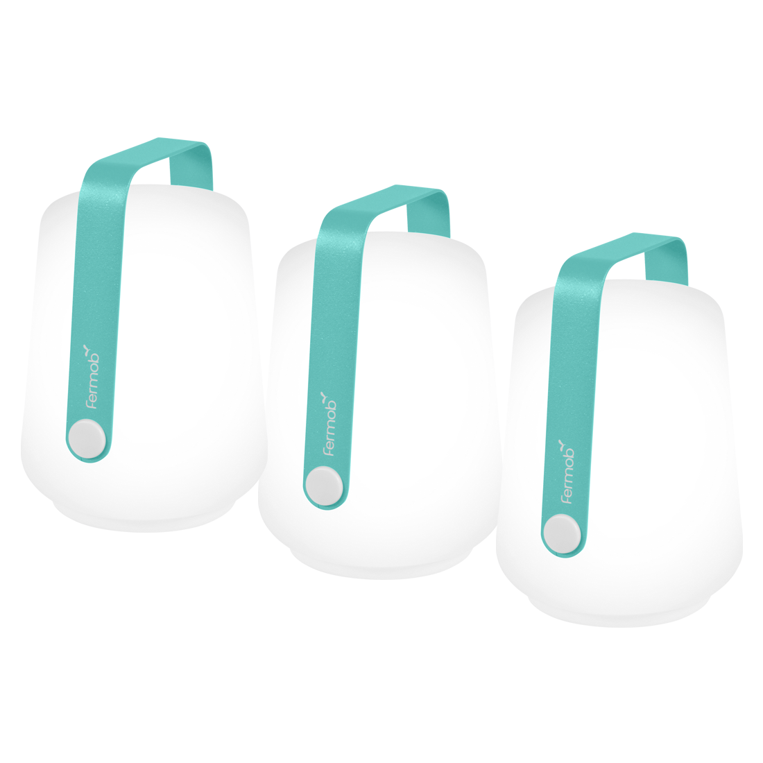 LOT DE 3 LAMPES H.12 CM